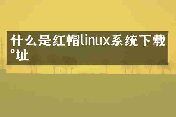 什么是红帽linux系统下载地址