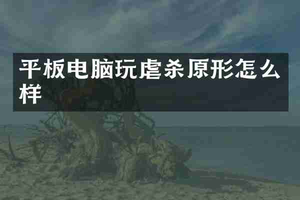 平板电脑玩虐杀原形怎么样