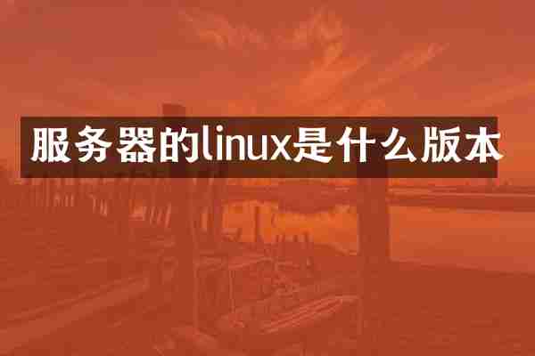 服务器的linux是什么版本