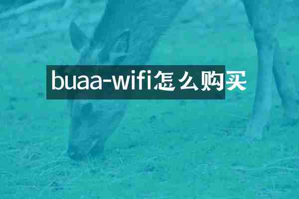 buaa-wifi怎么购买