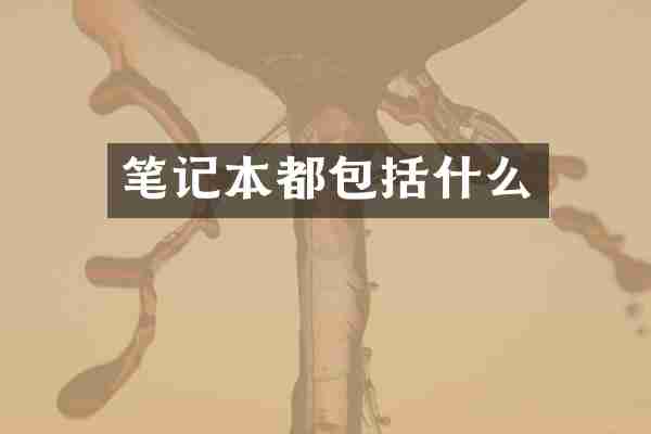 笔记本都包括什么