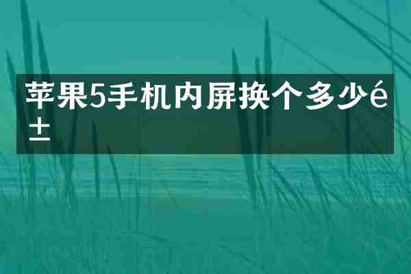 苹果5手机内屏换个多少钱