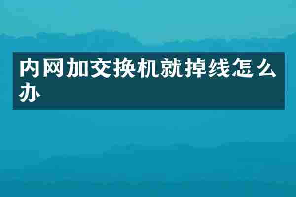 内网加交换机就掉线怎么办