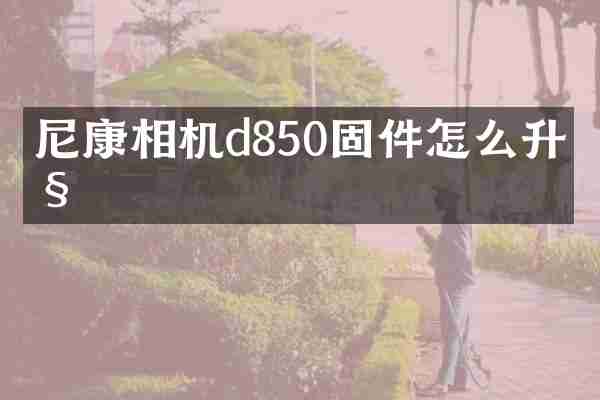 尼康相机d850固件怎么升级