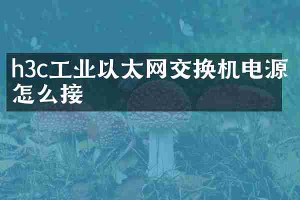 h3c工业以太网交换机电源怎么接
