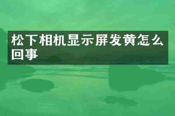 松下相机显示屏发黄怎么回事