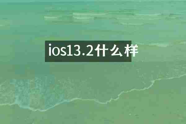 ios13.2什么样