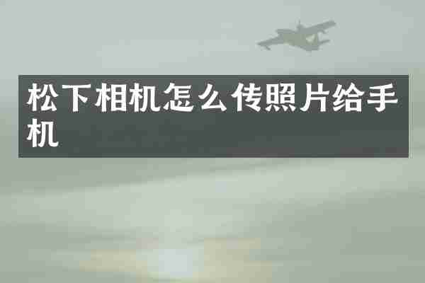 松下相机怎么传照片给手机