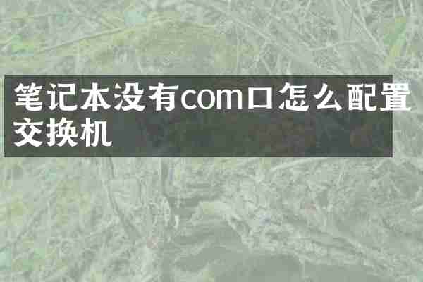 笔记本没有com口怎么配置交换机
