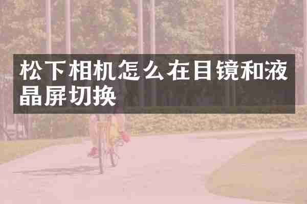 松下相机怎么在目镜和液晶屏切换
