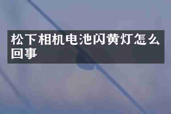 松下相机电池闪黄灯怎么回事