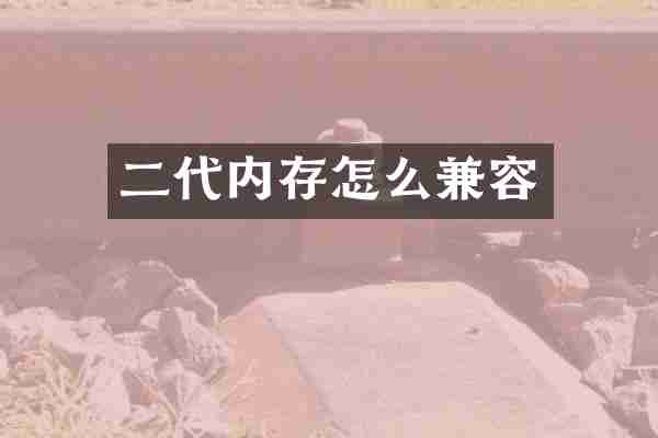 二代内存怎么兼容
