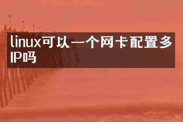 linux可以一个网卡配置多个IP吗
