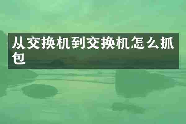 从交换机到交换机怎么抓包