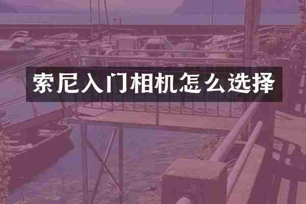 索尼入门相机怎么选择