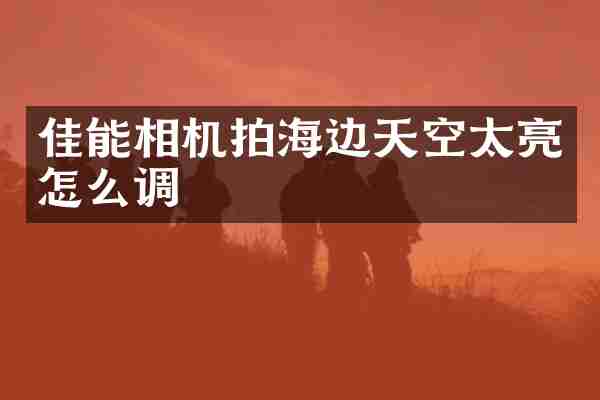 佳能相机拍海边天空太亮怎么调
