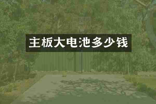 主板大电池多少钱