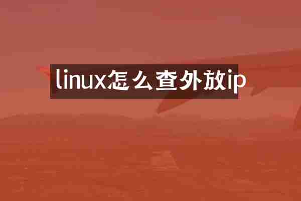 linux怎么查外放ip