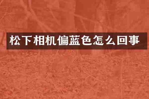松下相机偏蓝色怎么回事