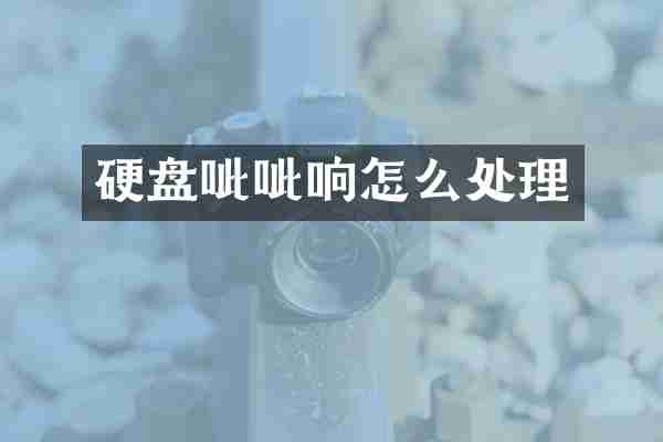 硬盘呲呲响怎么处理