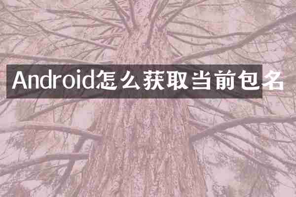 Android怎么获取当前包名