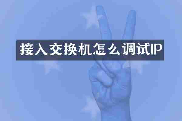 接入交换机怎么调试IP