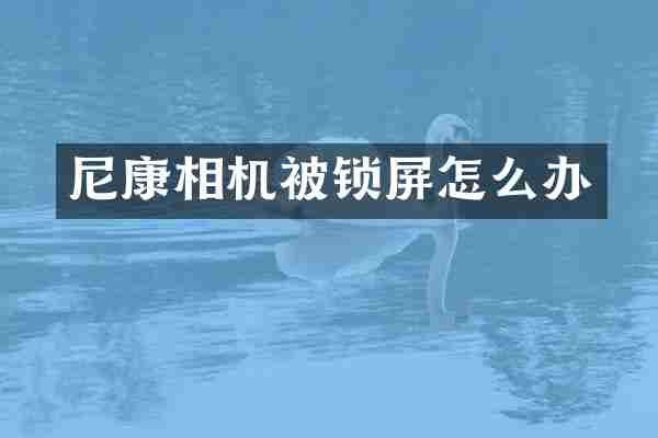 尼康相机被锁屏怎么办