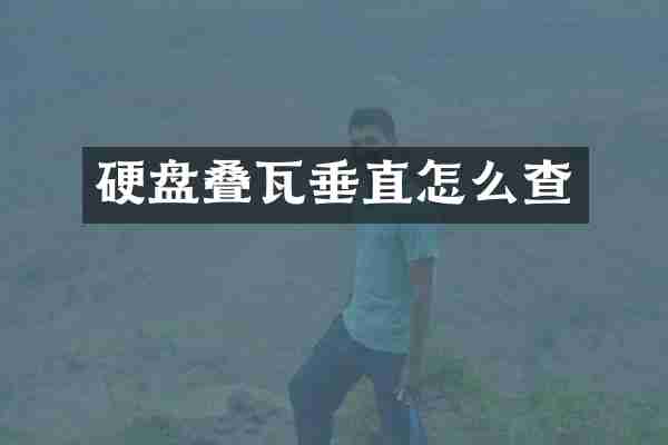 硬盘叠瓦垂直怎么查