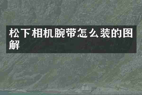 松下相机腕带怎么装的图解