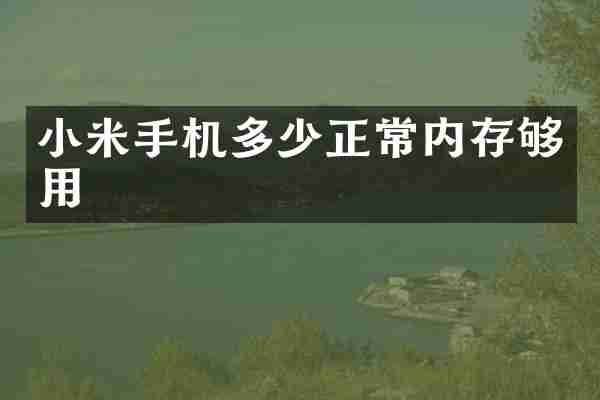 小米手机多少正常内存够用