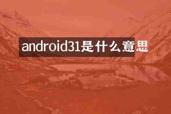 android31是什么意思