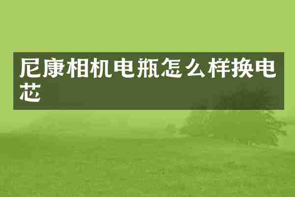 尼康相机电瓶怎么样换电芯