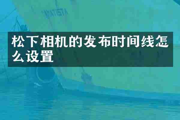 松下相机的发布时间线怎么设置