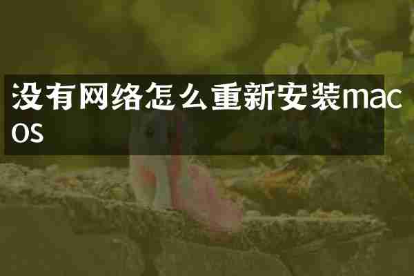 没有网络怎么重新安装macos