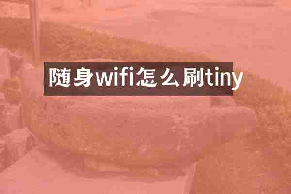 随身wifi怎么刷tiny