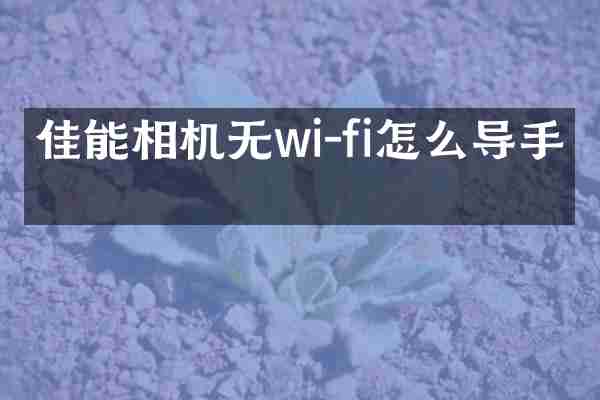 佳能相机无wi-fi怎么导手机