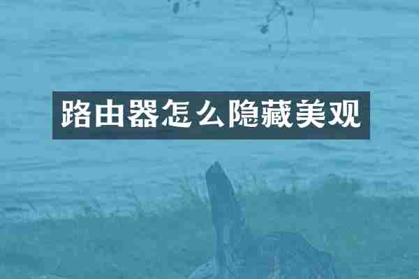 路由器怎么隐藏美观