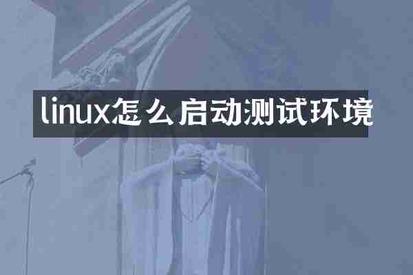 linux怎么启动测试环境