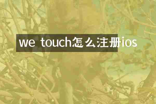 we touch怎么注册ios