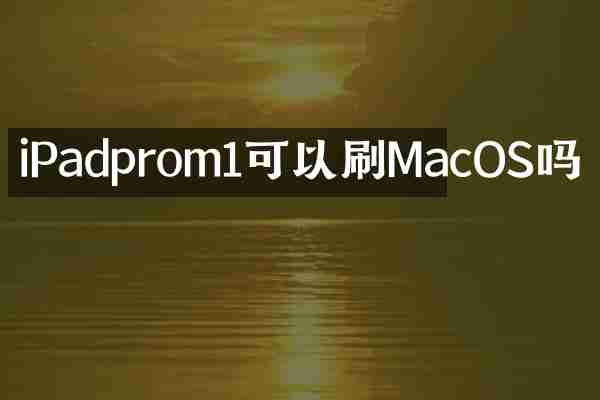 iPadprom1可以刷MacOS吗