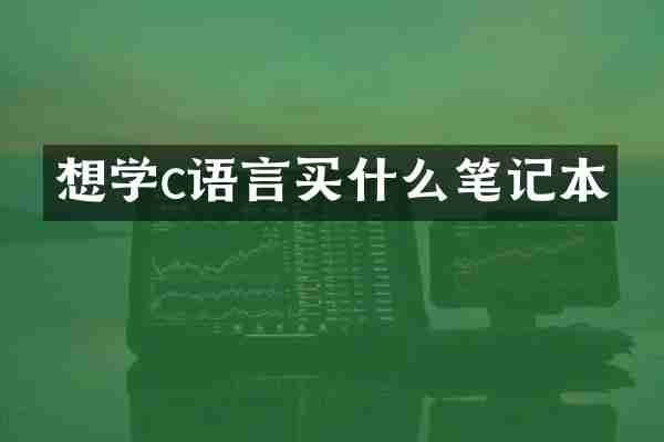 想学c语言买什么笔记本