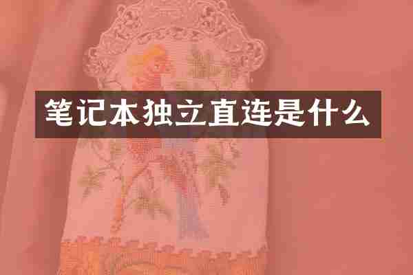 笔记本独立直连是什么