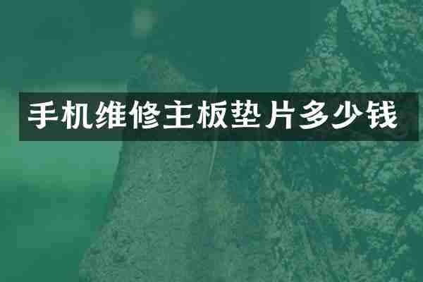 手机维修主板垫片多少钱