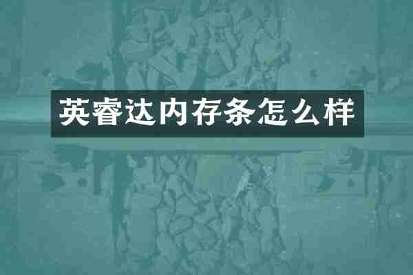 英睿达内存条怎么样