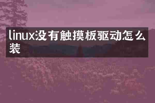 linux没有触摸板驱动怎么安装