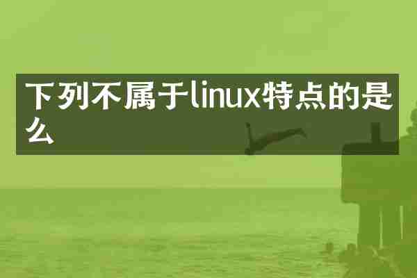 下列不属于linux特点的是什么