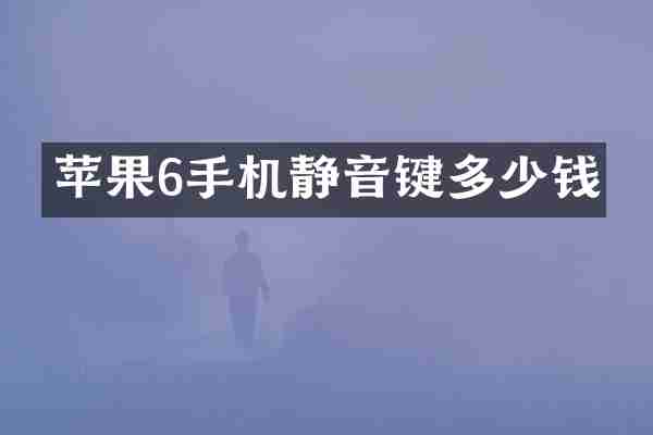 苹果6手机静音键多少钱