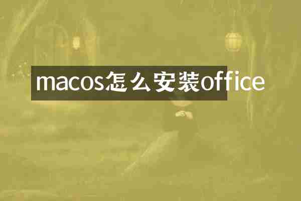 macos怎么安装office