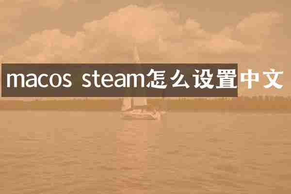 macos steam怎么设置中文