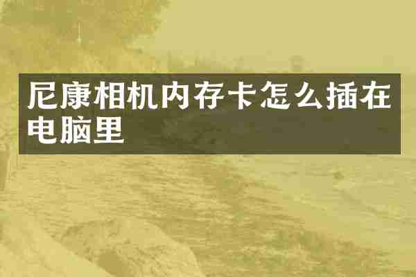 尼康相机内存卡怎么插在电脑里